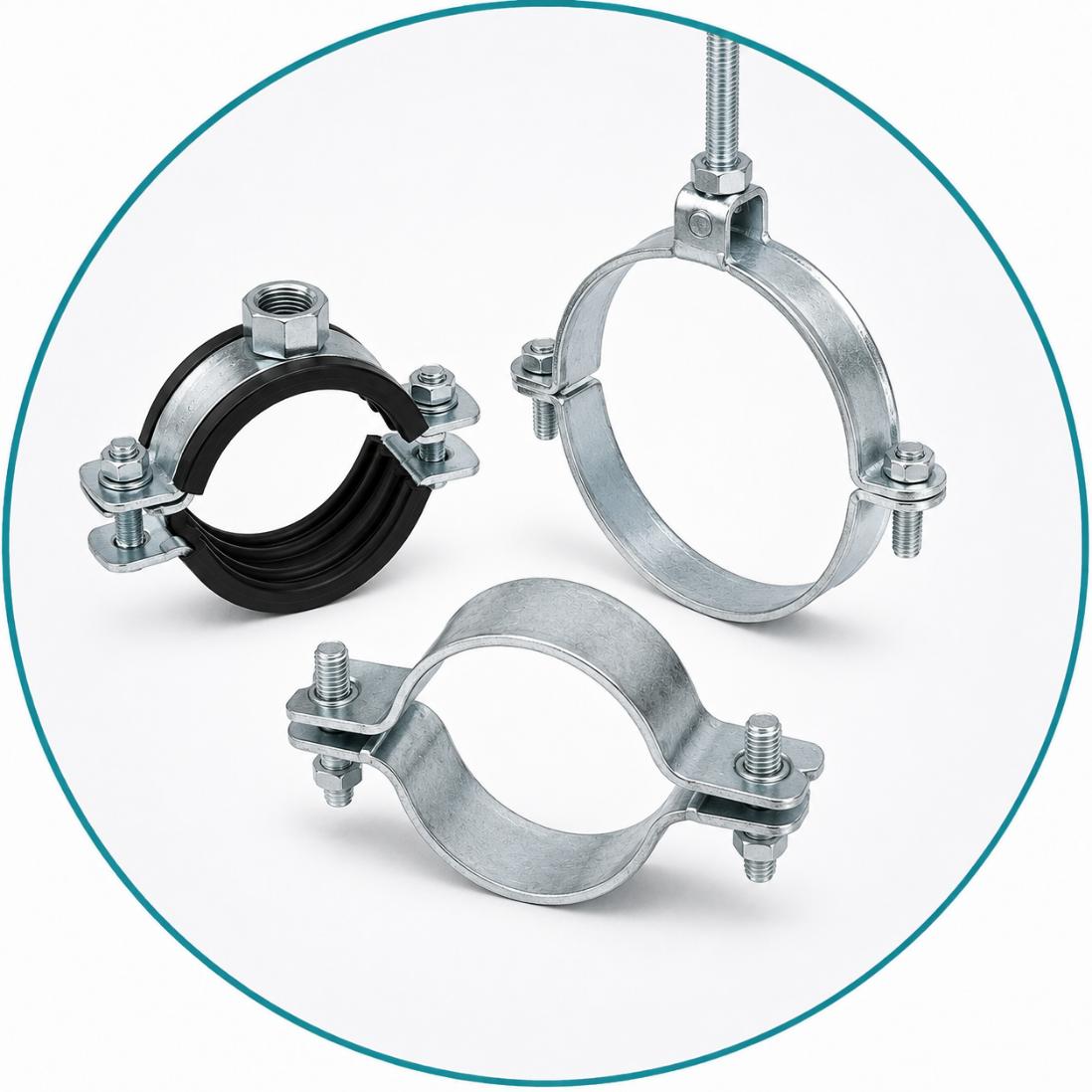 Kẹp, cùm treo ống – Cố định đường ống nước chắc chắn